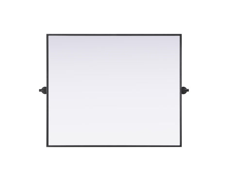 Elegant Lighting Amoura Metal Frame Mirror 30 Inch W x 36 Inch H in Black Model: MR6H3036BLK