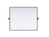 Elegant Lighting Amoura Metal Frame Mirror 30 Inch W x 36 Inch H in Black Model: MR6H3036BLK