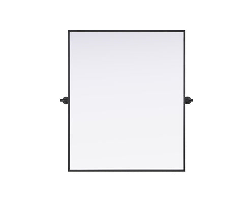Elegant Lighting Amoura Metal Frame Mirror 30 Inch W x 36 Inch H in Black Model: MR6H3036BLK