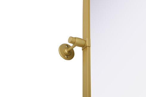 Elegant Lighting Amoura Metal Frame Mirror 30 Inch W x 36 Inch H in Brass Model: MR6H3036BRA