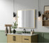 Elegant Lighting Amoura Metal Frame Mirror 30 Inch W x 36 Inch H in Brass Model: MR6H3036BRA