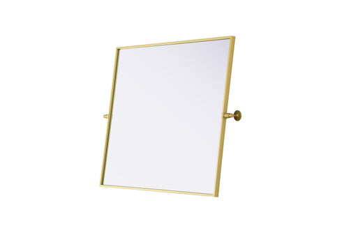 Elegant Lighting Amoura Metal Frame Mirror 30 Inch W x 36 Inch H in Brass Model: MR6H3036BRA