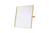Elegant Lighting Amoura Metal Frame Mirror 30 Inch W x 36 Inch H in Brass Model: MR6H3036BRA