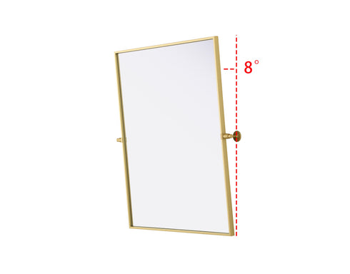 Elegant Lighting Amoura Metal Frame Mirror 30 Inch W x 36 Inch H in Brass Model: MR6H3036BRA