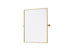 Elegant Lighting Amoura Metal Frame Mirror 30 Inch W x 36 Inch H in Brass Model: MR6H3036BRA