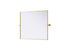 Elegant Lighting Amoura Metal Frame Mirror 30 Inch W x 36 Inch H in Brass Model: MR6H3036BRA