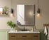 Elegant Lighting Amoura Metal Frame Mirror 30 Inch W x 36 Inch H in Silver Model: MR6H3036SIL