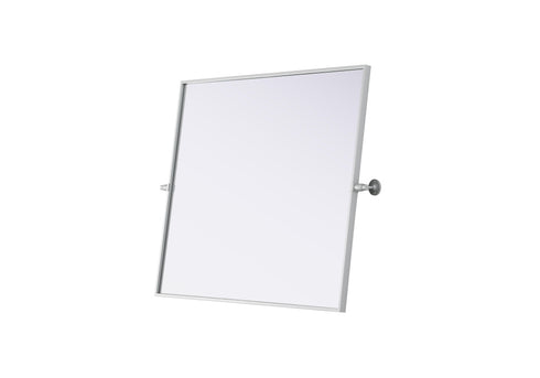 Elegant Lighting Amoura Metal Frame Mirror 30 Inch W x 36 Inch H in Silver Model: MR6H3036SIL