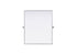 Elegant Lighting Amoura Metal Frame Mirror 30 Inch W x 36 Inch H in Silver Model: MR6H3036SIL