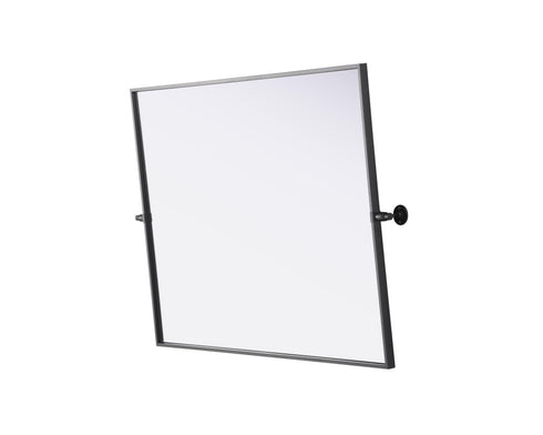 Elegant Lighting Amoura Metal Frame Mirror 40 Inch W x 30 Inch H in Black Model: MR6H4030BLK
