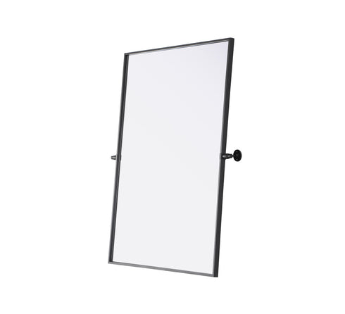 Elegant Lighting Amoura Metal Frame Mirror 40 Inch W x 30 Inch H in Black Model: MR6H4030BLK