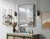 Elegant Lighting Amoura Metal Frame Mirror 40 Inch W x 30 Inch H in Black Model: MR6H4030BLK