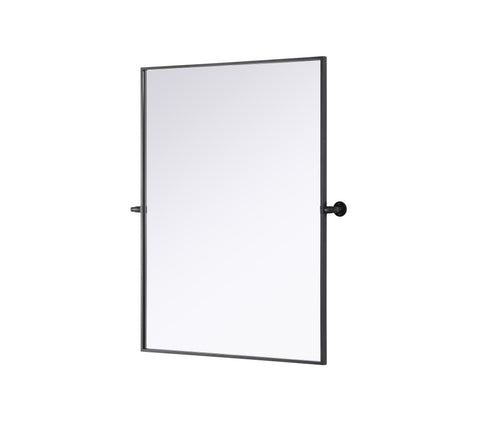 Elegant Lighting Amoura Metal Frame Mirror 40 Inch W x 30 Inch H in Black Model: MR6H4030BLK