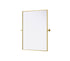 Elegant Lighting Amoura Metal Frame Mirror 40 Inch W x 30 Inch H in Brass Model: MR6H4030BRA