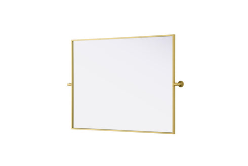 Elegant Lighting Amoura Metal Frame Mirror 40 Inch W x 30 Inch H in Brass Model: MR6H4030BRA