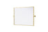 Elegant Lighting Amoura Metal Frame Mirror 40 Inch W x 30 Inch H in Brass Model: MR6H4030BRA