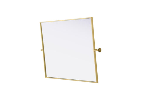 Elegant Lighting Amoura Metal Frame Mirror 40 Inch W x 30 Inch H in Brass Model: MR6H4030BRA