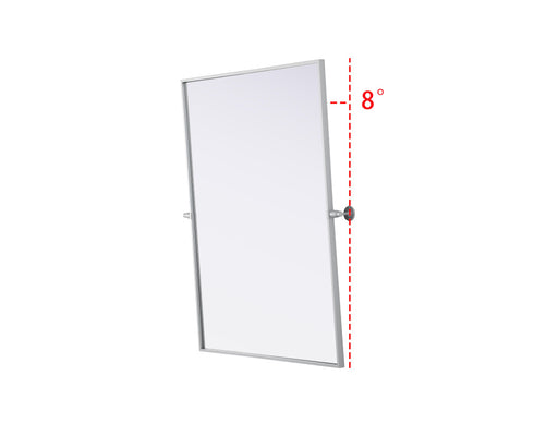 Elegant Lighting Amoura Metal Frame Mirror 40 Inch W x 30 Inch H in Silver Model: MR6H4030SIL
