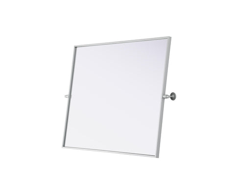 Elegant Lighting Amoura Metal Frame Mirror 40 Inch W x 30 Inch H in Silver Model: MR6H4030SIL
