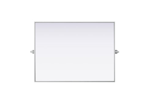 Elegant Lighting Amoura Metal Frame Mirror 40 Inch W x 30 Inch H in Silver Model: MR6H4030SIL