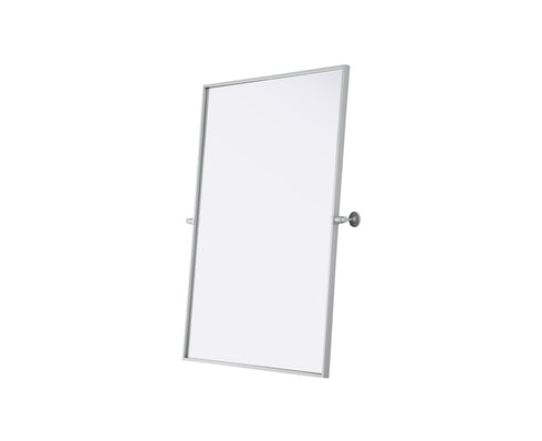 Elegant Lighting Amoura Metal Frame Mirror 40 Inch W x 30 Inch H in Silver Model: MR6H4030SIL