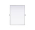 Elegant Lighting Amoura Metal Frame Mirror 40 Inch W x 30 Inch H in Silver Model: MR6H4030SIL