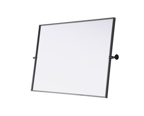 Elegant Lighting Amoura Metal Frame Mirror 48 Inch W x 30 Inch H in Black Model: MR6H4830BLK