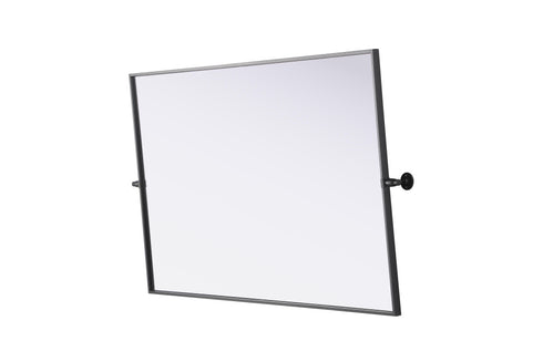 Elegant Lighting Amoura Metal Frame Mirror 48 Inch W x 30 Inch H in Black Model: MR6H4830BLK