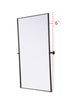 Elegant Lighting Amoura Metal Frame Mirror 48 Inch W x 30 Inch H in Black Model: MR6H4830BLK