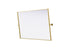 Elegant Lighting Amoura Metal Frame Mirror 48 Inch W x 30 Inch H in Brass Model: MR6H4830BRA