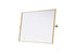 Elegant Lighting Amoura Metal Frame Mirror 48 Inch W x 30 Inch H in Brass Model: MR6H4830BRA
