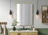 Elegant Lighting Amoura Metal Frame Mirror 48 Inch W x 30 Inch H in Brass Model: MR6H4830BRA