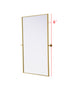 Elegant Lighting Amoura Metal Frame Mirror 48 Inch W x 30 Inch H in Brass Model: MR6H4830BRA