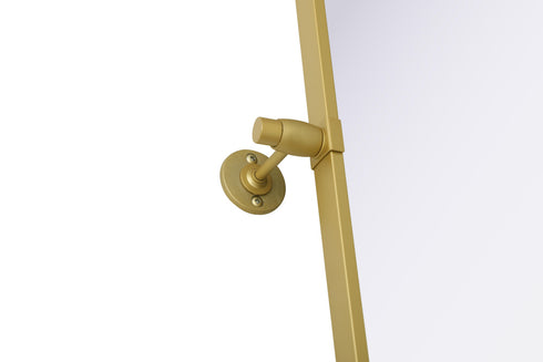 Elegant Lighting Amoura Metal Frame Mirror 48 Inch W x 30 Inch H in Brass Model: MR6H4830BRA