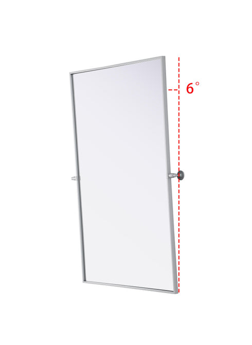 Elegant Lighting Amoura Metal Frame Mirror 48 Inch W x 30 Inch H in Silver Model: MR6H4830SIL