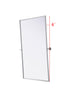Elegant Lighting Amoura Metal Frame Mirror 48 Inch W x 30 Inch H in Silver Model: MR6H4830SIL