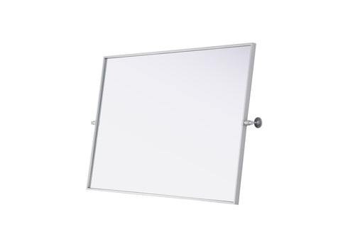 Elegant Lighting Amoura Metal Frame Mirror 48 Inch W x 30 Inch H in Silver Model: MR6H4830SIL