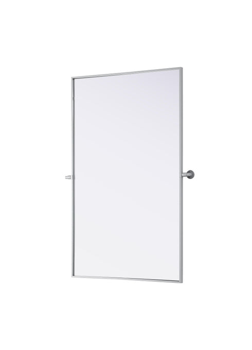 Elegant Lighting Amoura Metal Frame Mirror 48 Inch W x 30 Inch H in Silver Model: MR6H4830SIL