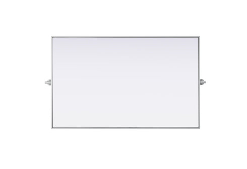 Elegant Lighting Amoura Metal Frame Mirror 48 Inch W x 30 Inch H in Silver Model: MR6H4830SIL