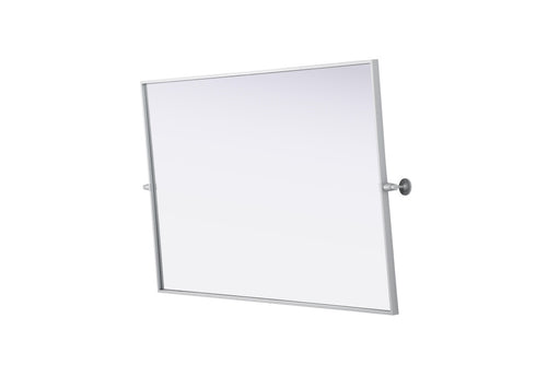 Elegant Lighting Amoura Metal Frame Mirror 48 Inch W x 30 Inch H in Silver Model: MR6H4830SIL