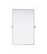 Elegant Lighting Amoura Metal Frame Mirror 48 Inch W x 30 Inch H in Silver Model: MR6H4830SIL