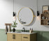 Elegant Lighting Amoura Metal Frame Round Mirror D24 Inch in Brass Model: MR6G24BRA