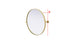 Elegant Lighting Amoura Metal Frame Round Mirror D24 Inch in Brass Model: MR6G24BRA