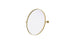 Elegant Lighting Amoura Metal Frame Round Mirror D24 Inch in Brass Model: MR6G24BRA