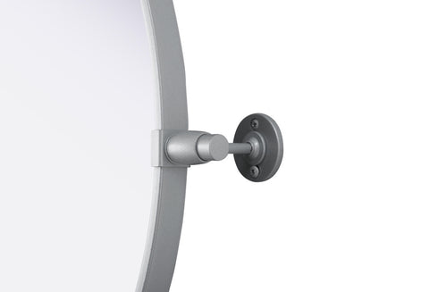 Elegant Lighting Amoura Metal Frame Round Mirror D24 Inch in Silver Model: MR6G24SIL