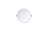 Elegant Lighting Amoura Metal Frame Round Mirror D24 Inch in Silver Model: MR6G24SIL