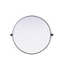 Elegant Lighting Amoura Metal Frame Round Mirror D30 Inch in Black Model: MR6G30BLK