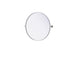 Elegant Lighting Amoura Metal Frame Round Mirror D30 Inch in Silver Model: MR6G30SIL