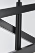 Elegant Lighting Ari 6 Light Pendant L48 Inch H19 Inch L6 Black in Black and Clear Finish Model: 2085L3BK