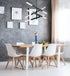 Elegant Lighting Ari 8 Light Pendant L48 Inch H22 Inch L8 Black in Black and Clear Finish Model: 2085L4BK